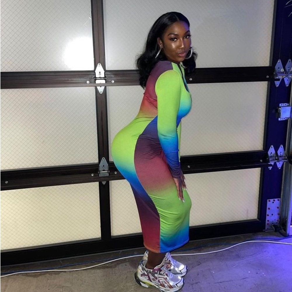 Multicolor Maxi Dress - Picture 2 of 2